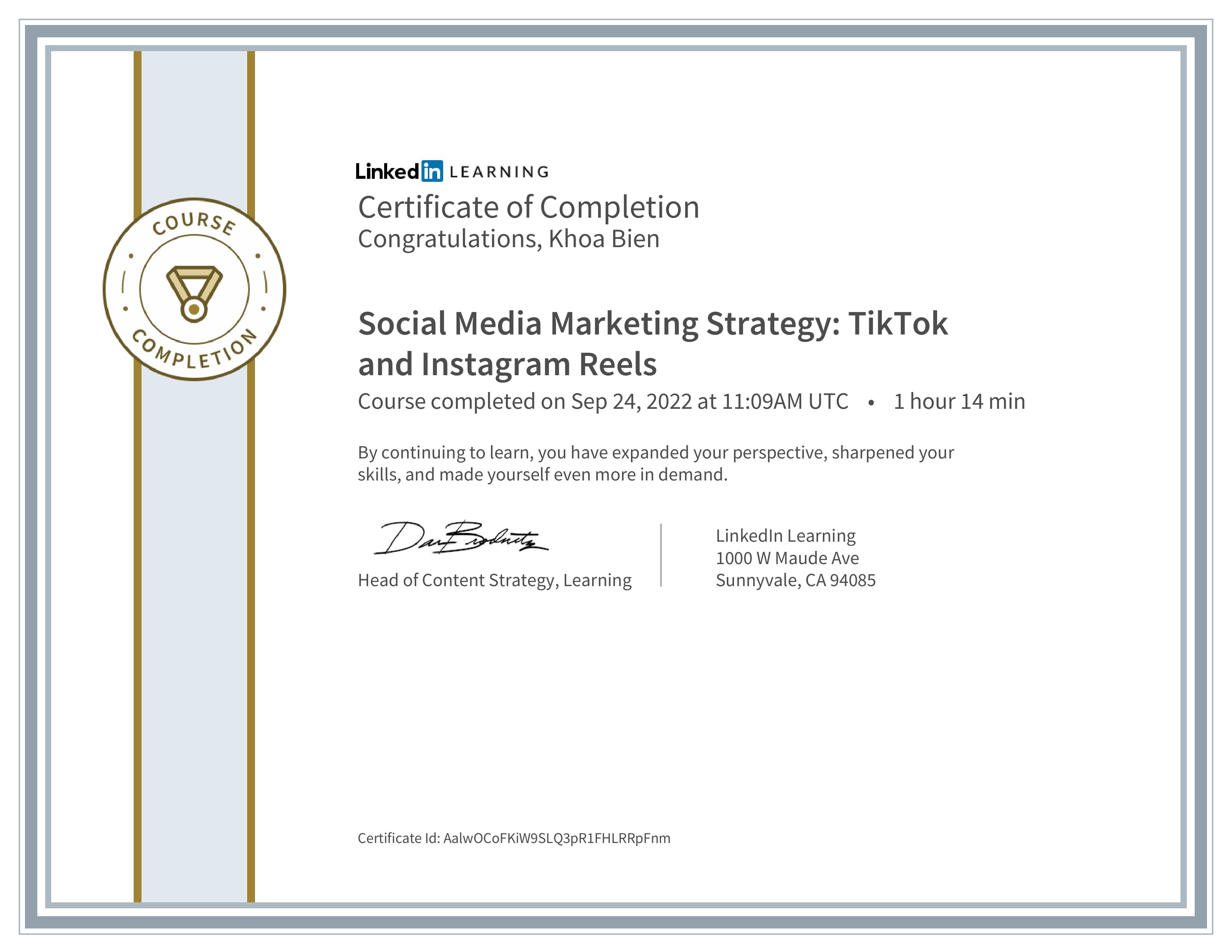 Social Media Marketing Strategy (TikTok & Instagram Reels)